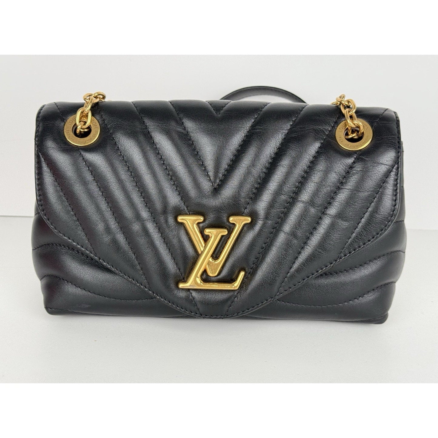 Louis Vuitton New Wave Chain Strap Quited Leather PM Women's Shoulder Bag
