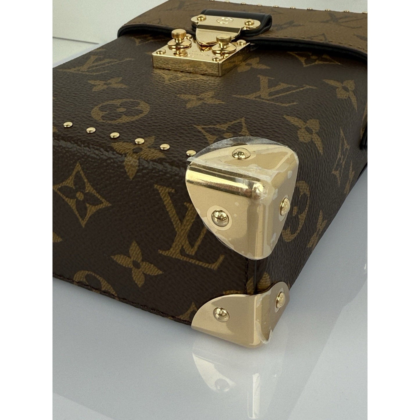 Louis Vuitton Reverse Monogram Camera Box Women's Top Handle Bag