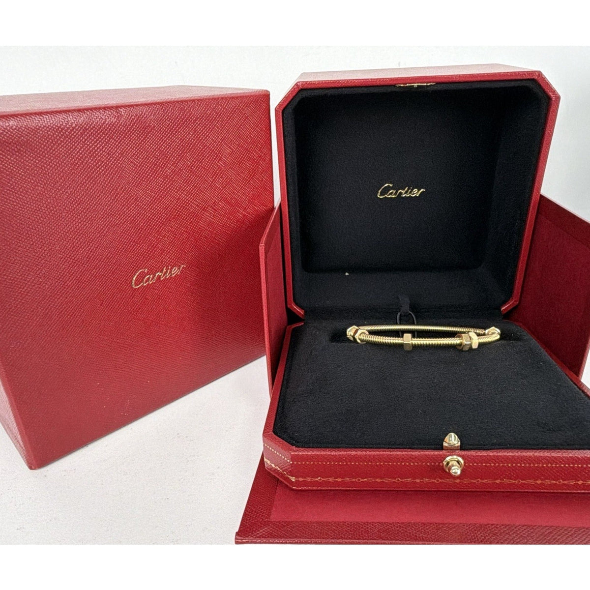Cartier Ecrou de Cartier Bracelet 18K Yellow Gold with Nuts Size 16