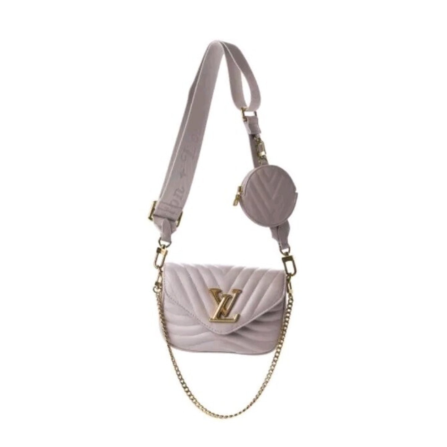 Louis Vuitton Calfskin New Wave Multi Pochette Gray