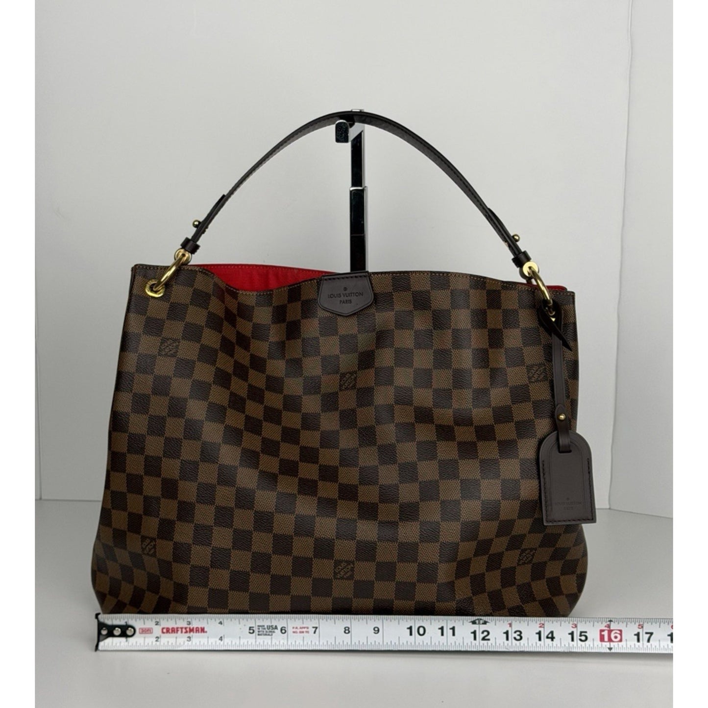 Louis Vuitton Damier Ebene Graceful MM Handbag in Brown Canvas 2020 C6