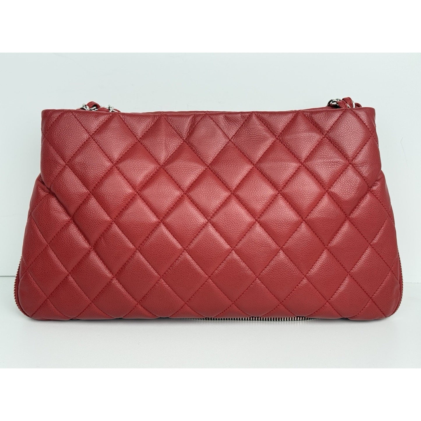 Chanel Timeless Petite Tote in Red Caviar Leather with Gold Hardware