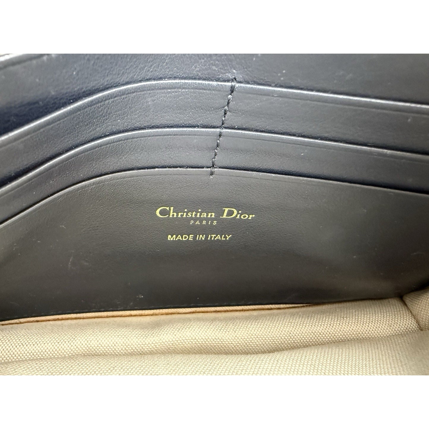 Blue Dior Oblique Jacquard Medium Saddle Pouch with Chain