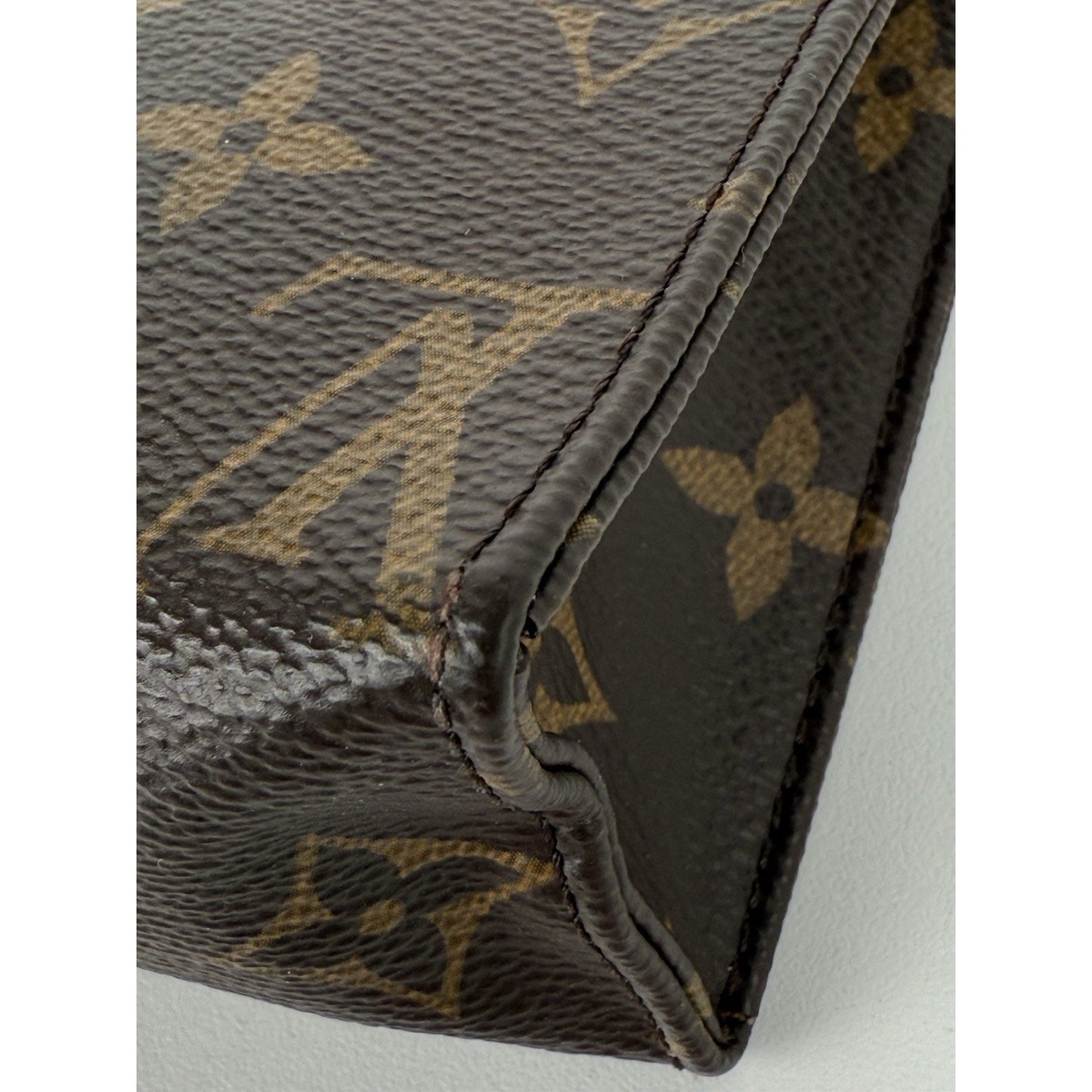 Louis Vuitton Toiletry Pouch 19 Brown Canvas Monogram Coated