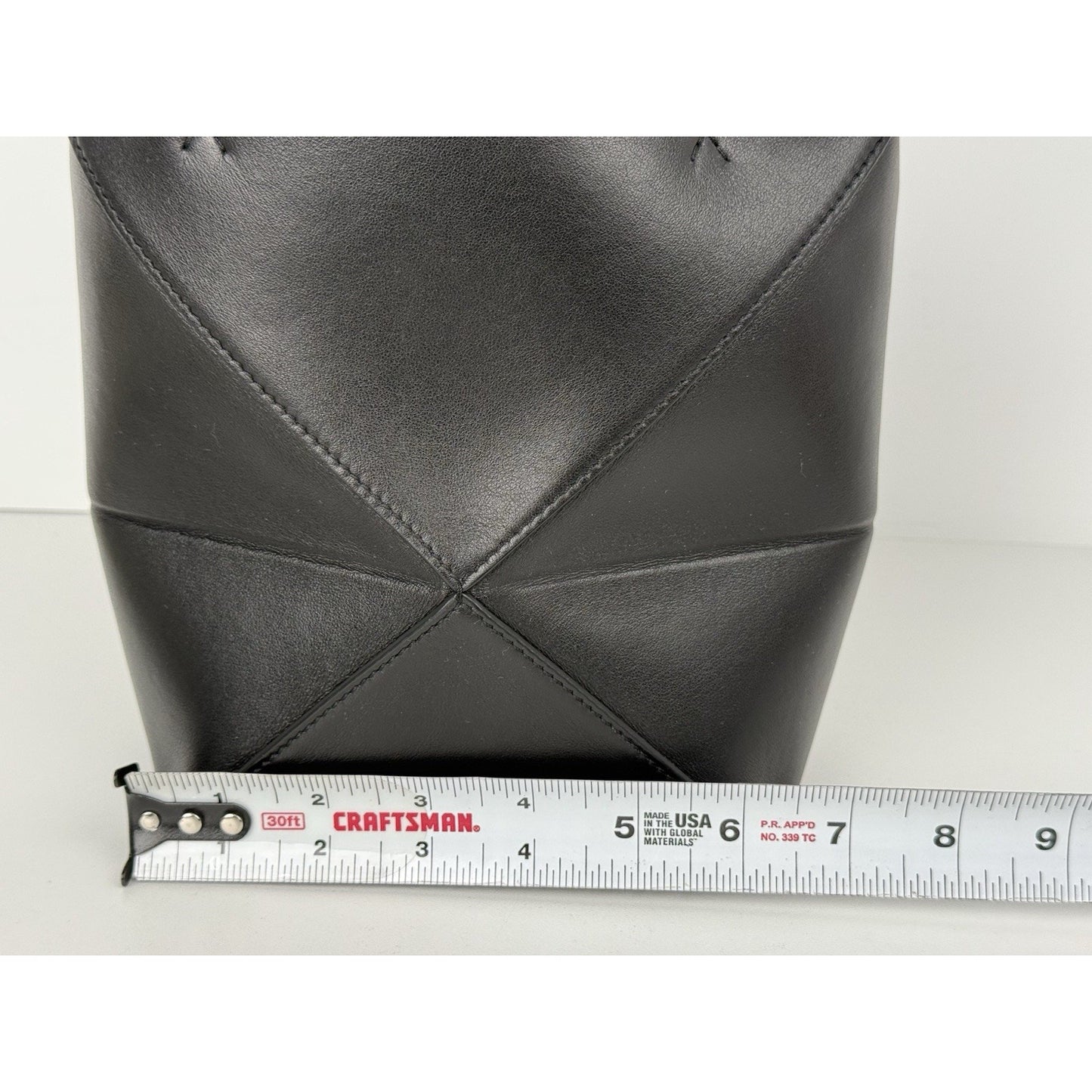 Loewe Black Leather Puzzle Fold Tote Bag Women