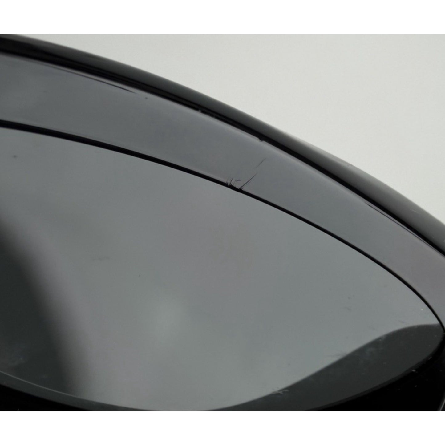 Prada Symbole Oval Car-Eye Sunglasses 55 in Black with Dark Gray Lenses