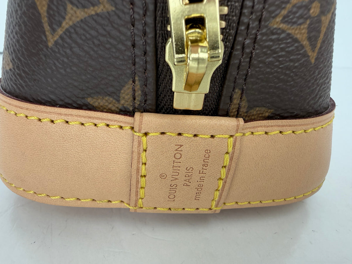 Louis Vuitton Monogram Alma BB Handbag in Brown LV Monogram Coated Canvas 2020 YF5
