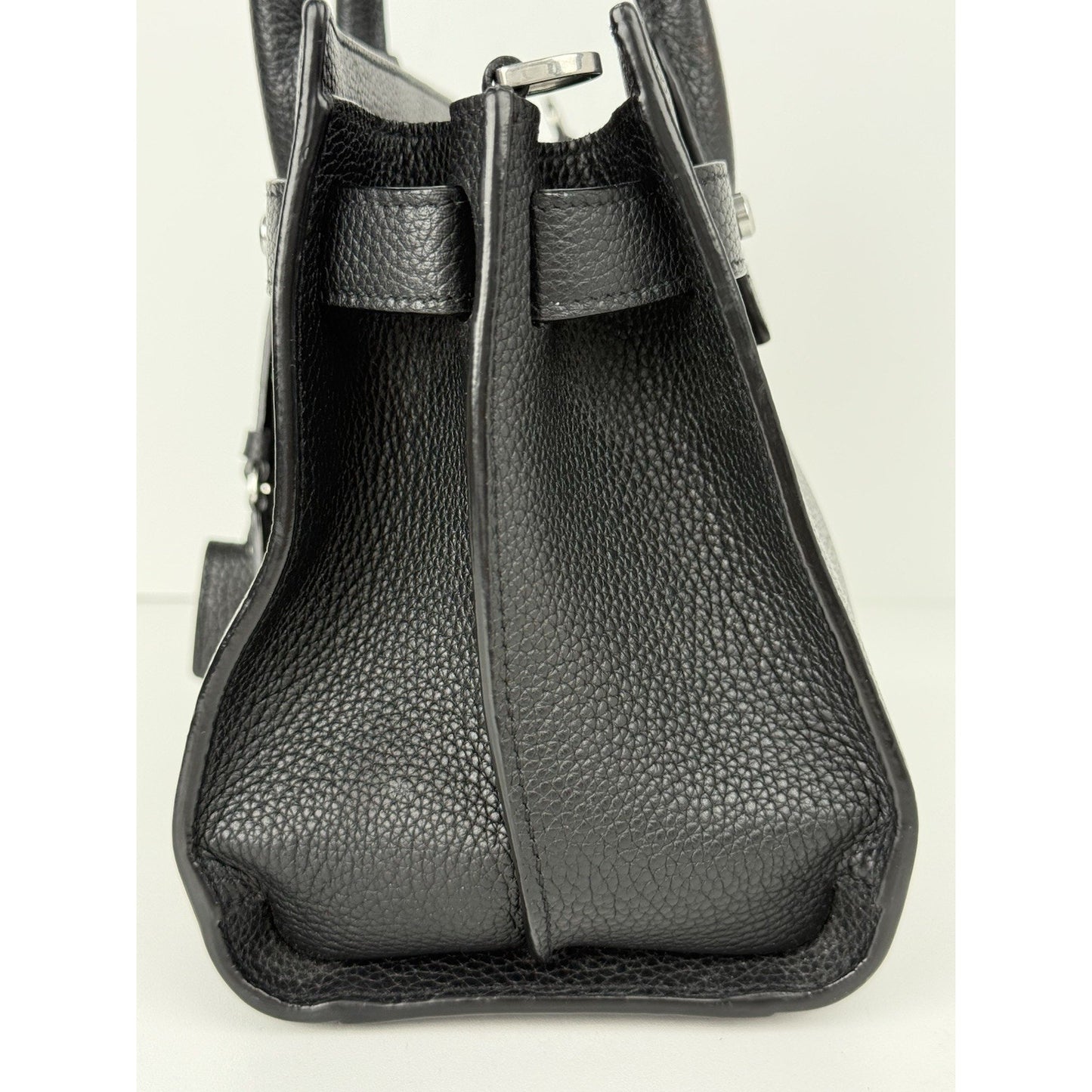 Saint Laurent Black Leather Sac De Jour Mini