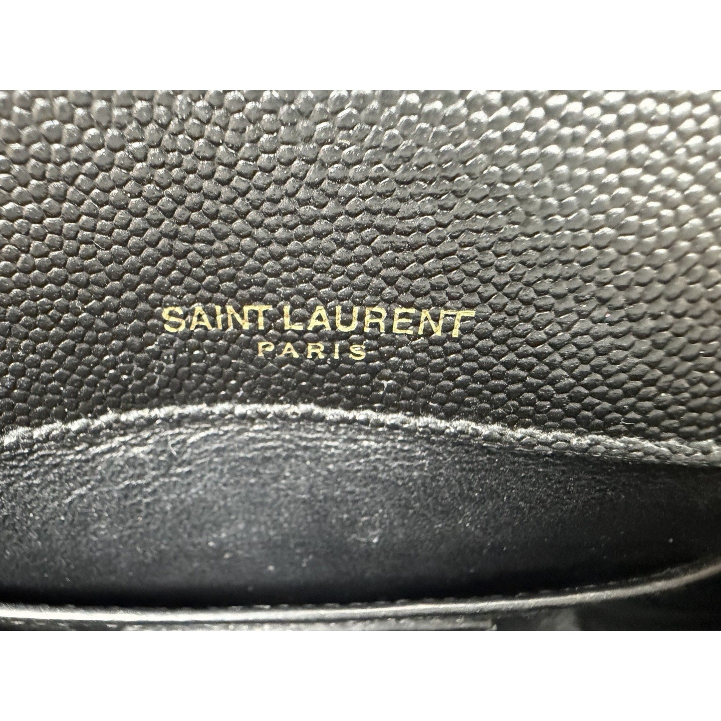 Saint Laurent Vicky Small Black Chain Quilted Bag S02