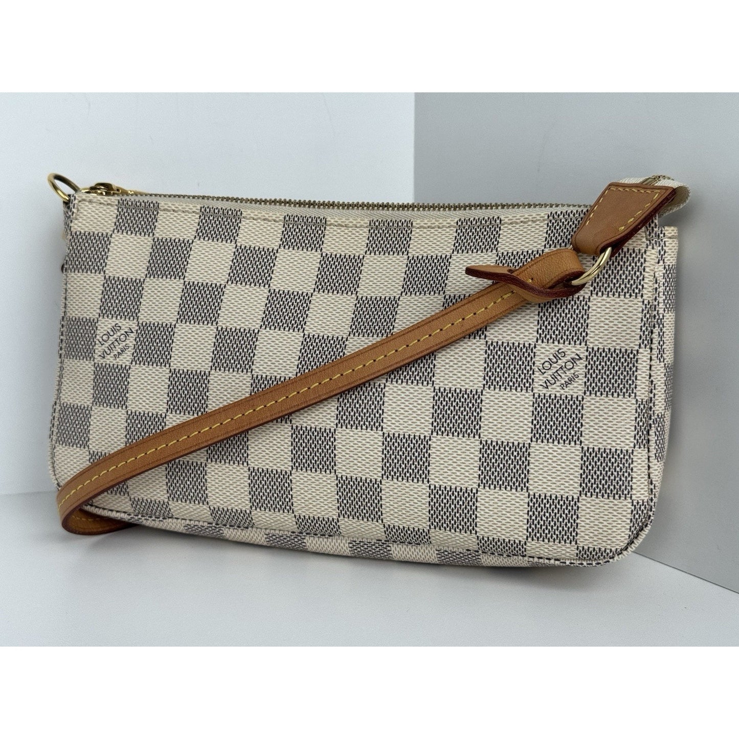 Louis Vuitton Damier Azur Pochette Accessoires with Golden Hardware C-1