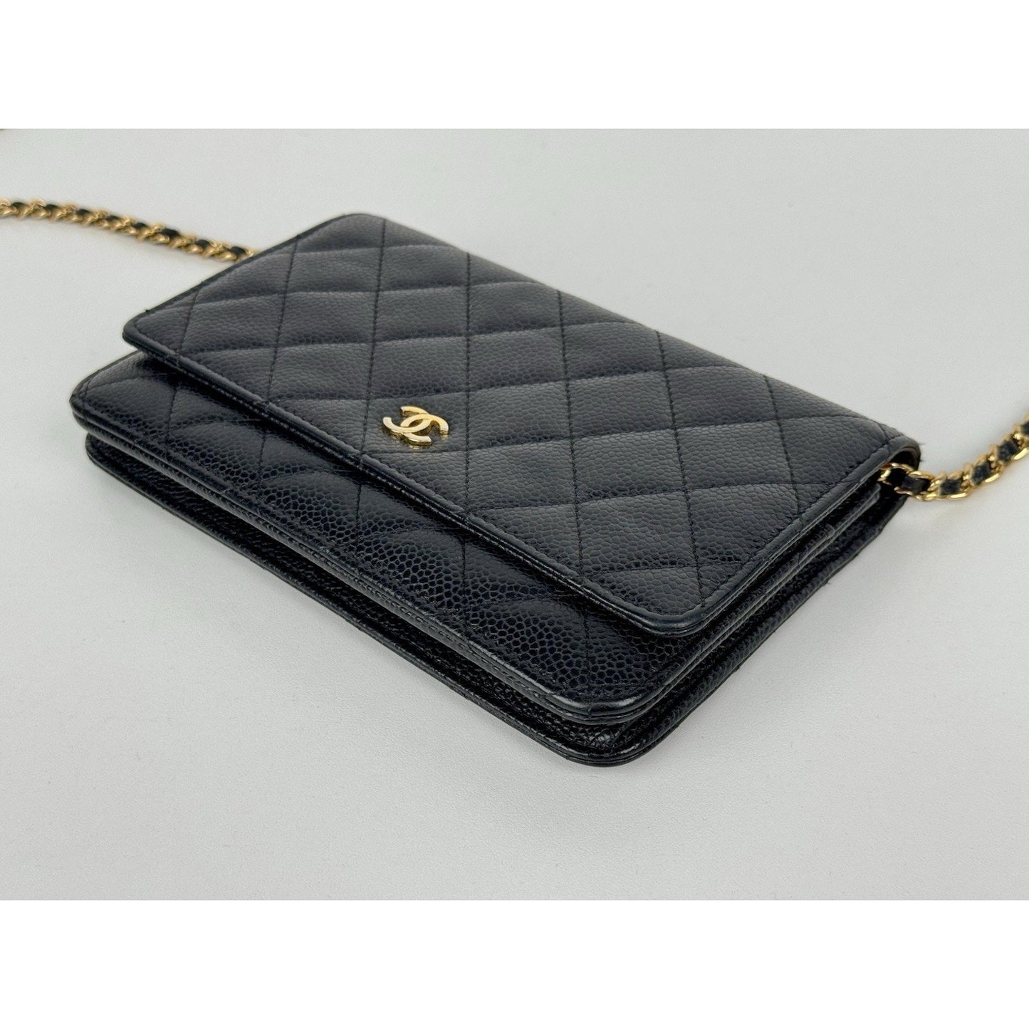 Chanel Classic Wallet on Chain in Black Caviar Leather