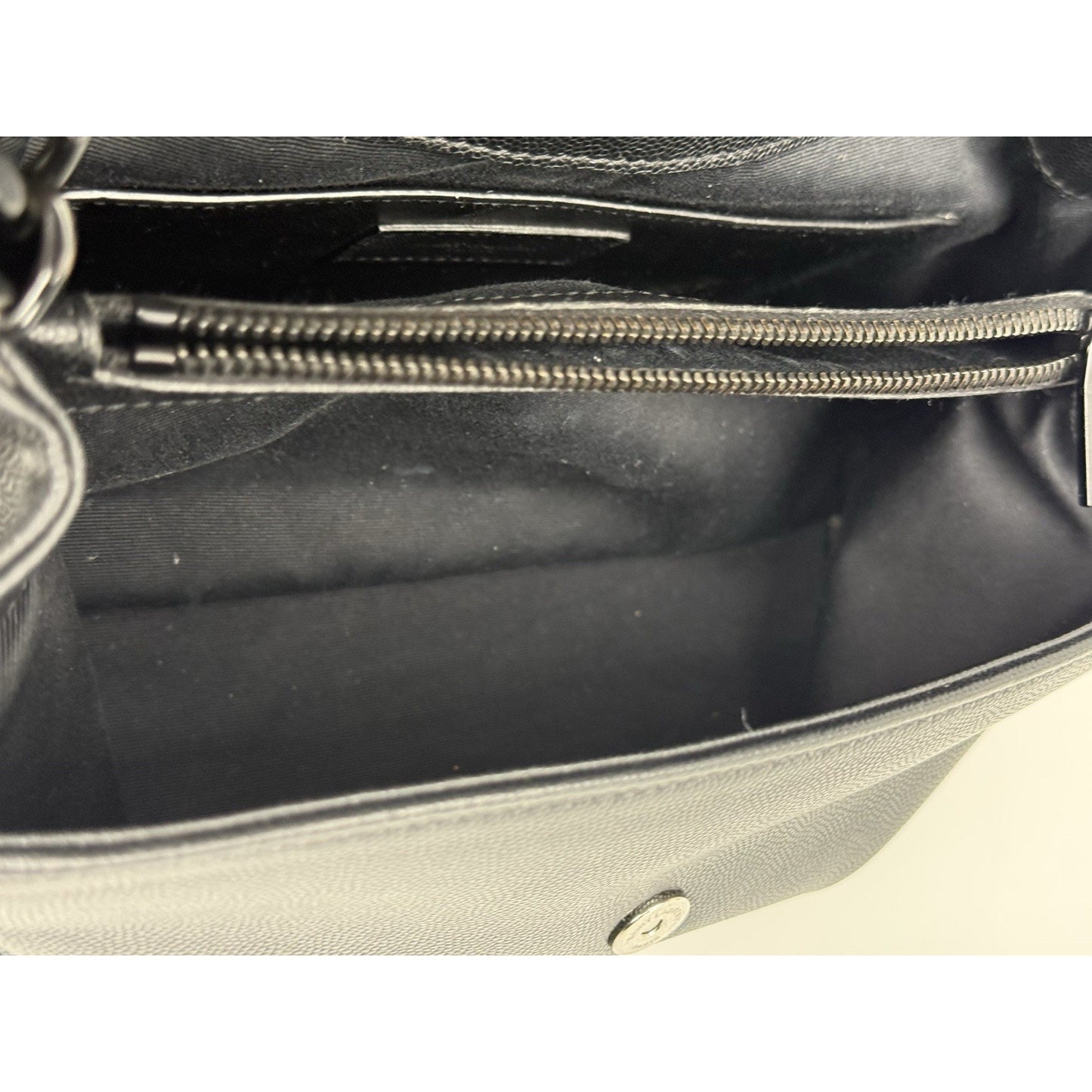 Saint Laurent West Hollywood Leather Handbag Black with Black Hardware