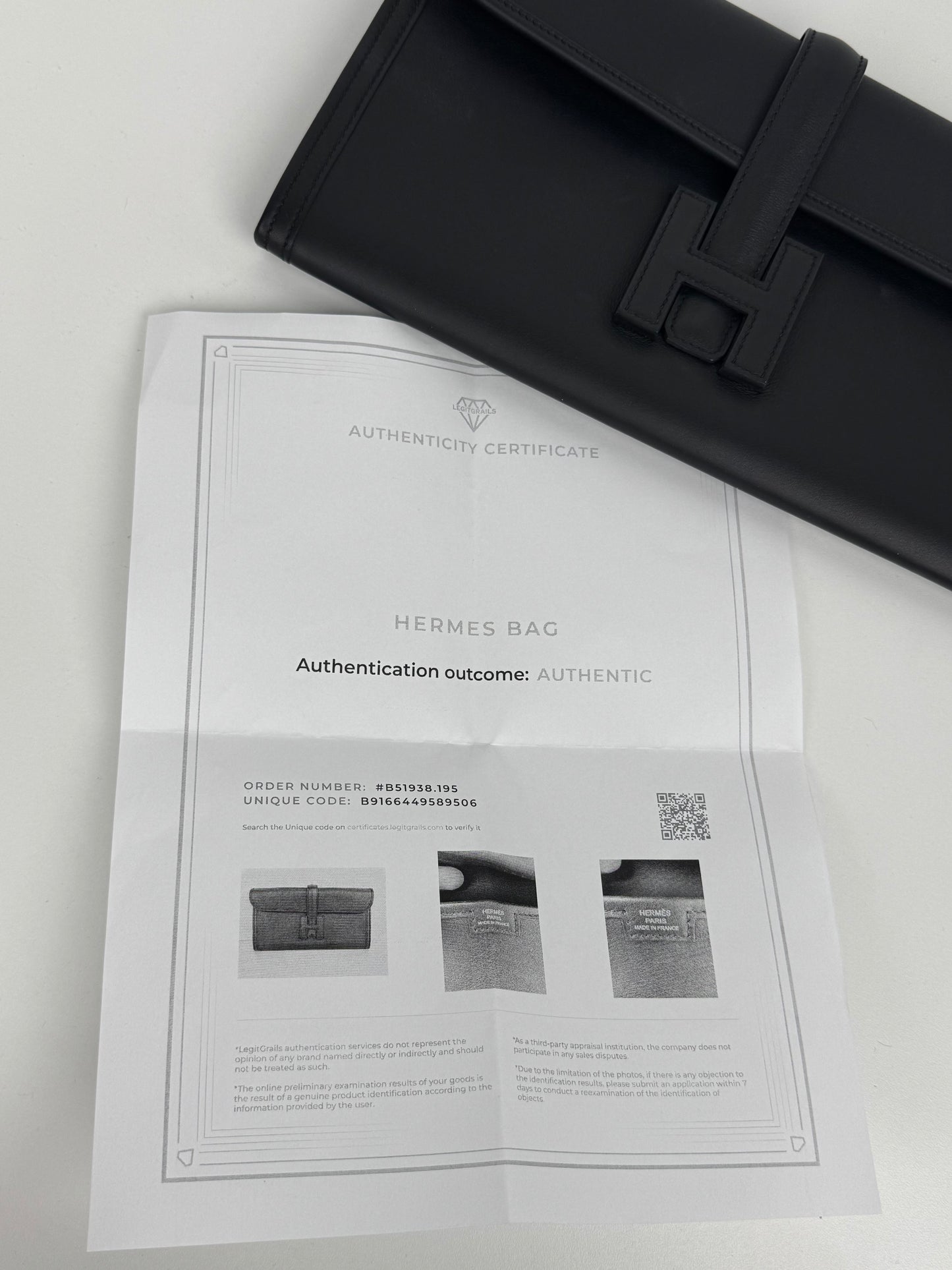 Hermes Jige Elan 29 Clutch Bag in Swift Leather