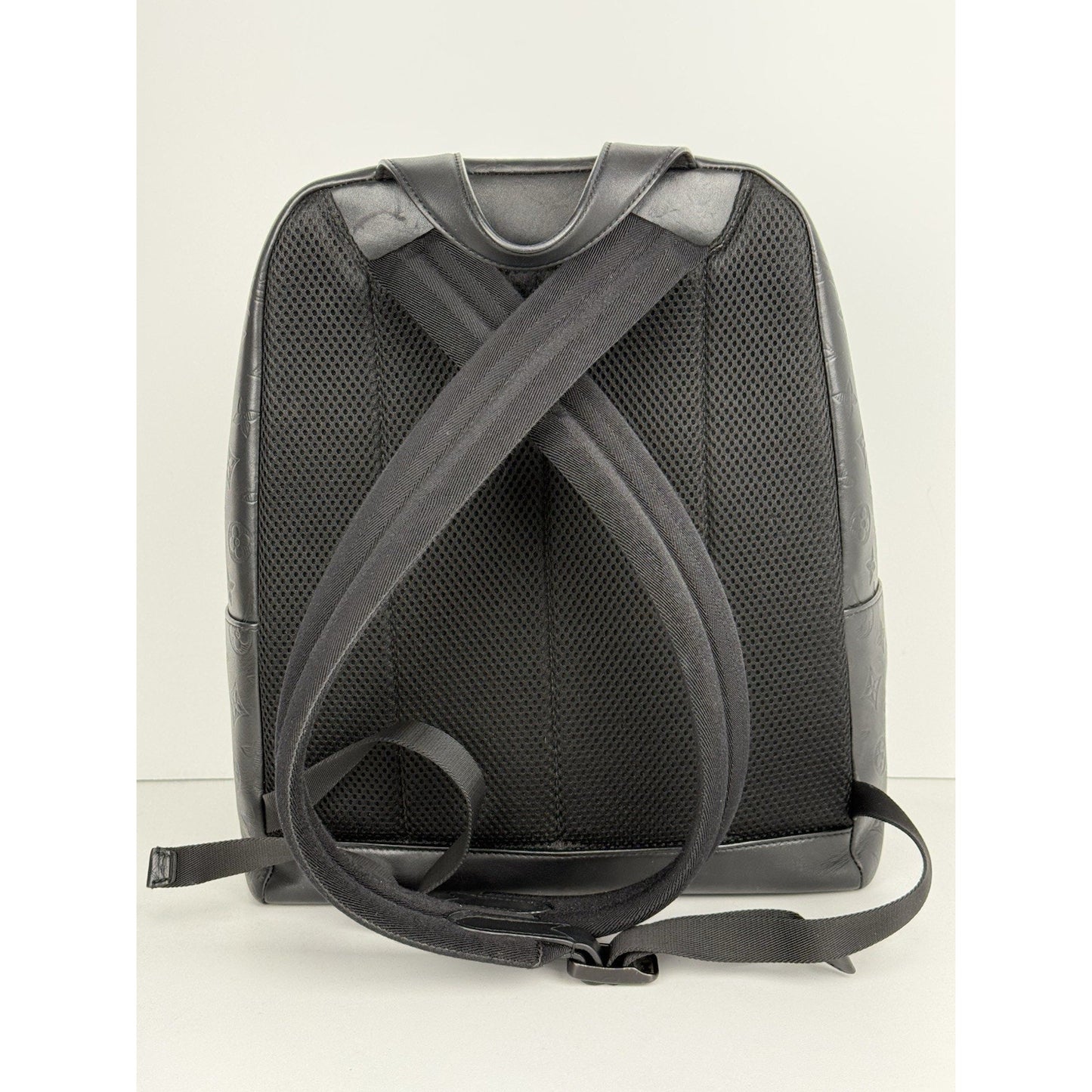 Louis Vuitton Shadow Monogram Racer Backpack Black Leather B-7
