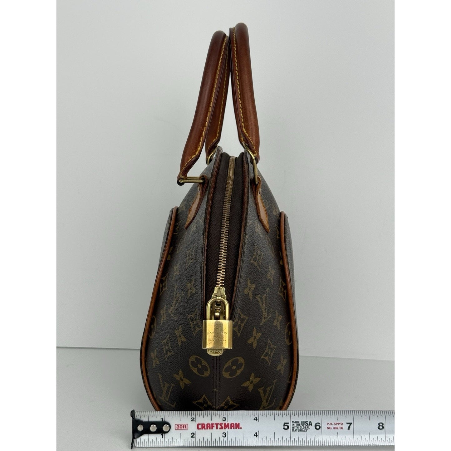 Louis Vuitton Monogram Ellipse PM Satchel Brown Canvas/Leather