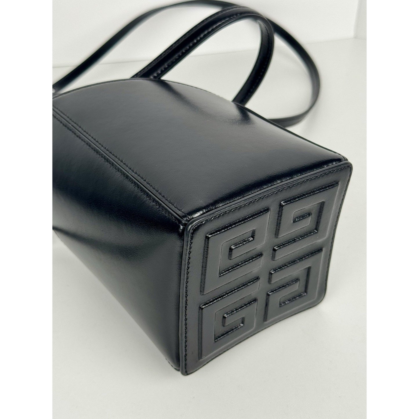 Givenchy Antigona Stretch Mini Top Handle Bag Black Box Leather