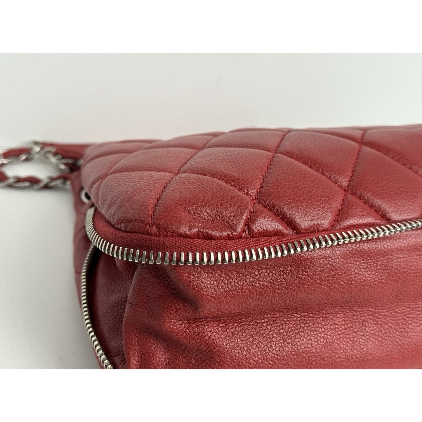 Chanel Timeless Petite Tote in Red Caviar Leather with Gold Hardware