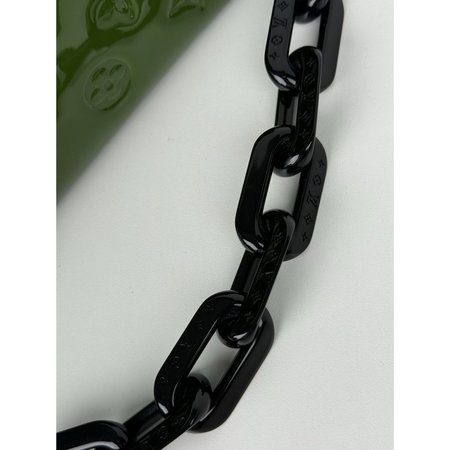 Louis Vuitton Monogram Vernis Coussin PM Green Patent Leather