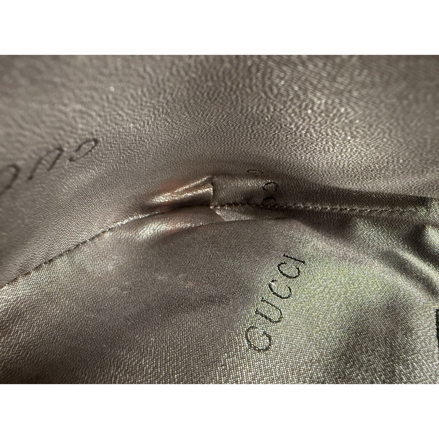 Gucci Vintage Velvet Devore Chain Black Shoulder Bag