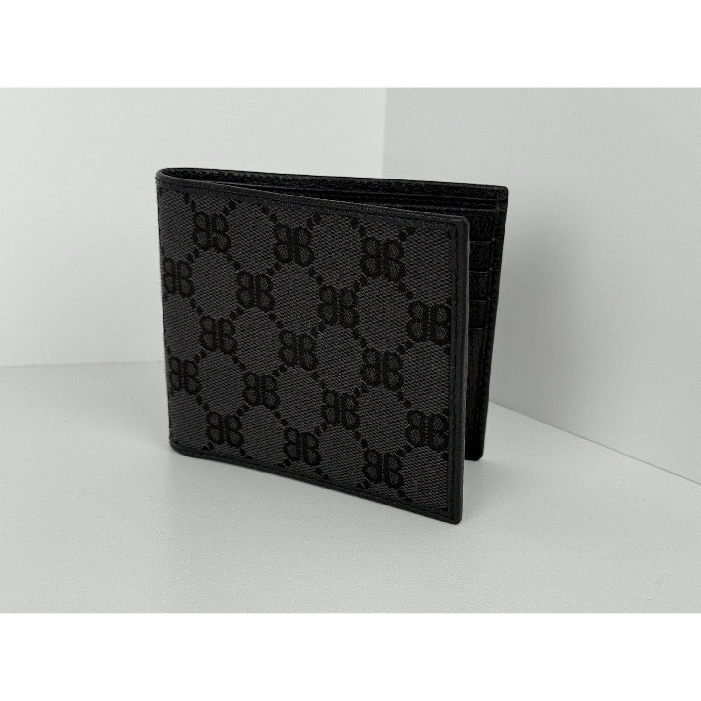 Balenciaga Hacker Gucci Project Calloboration Black Bifold Wallet