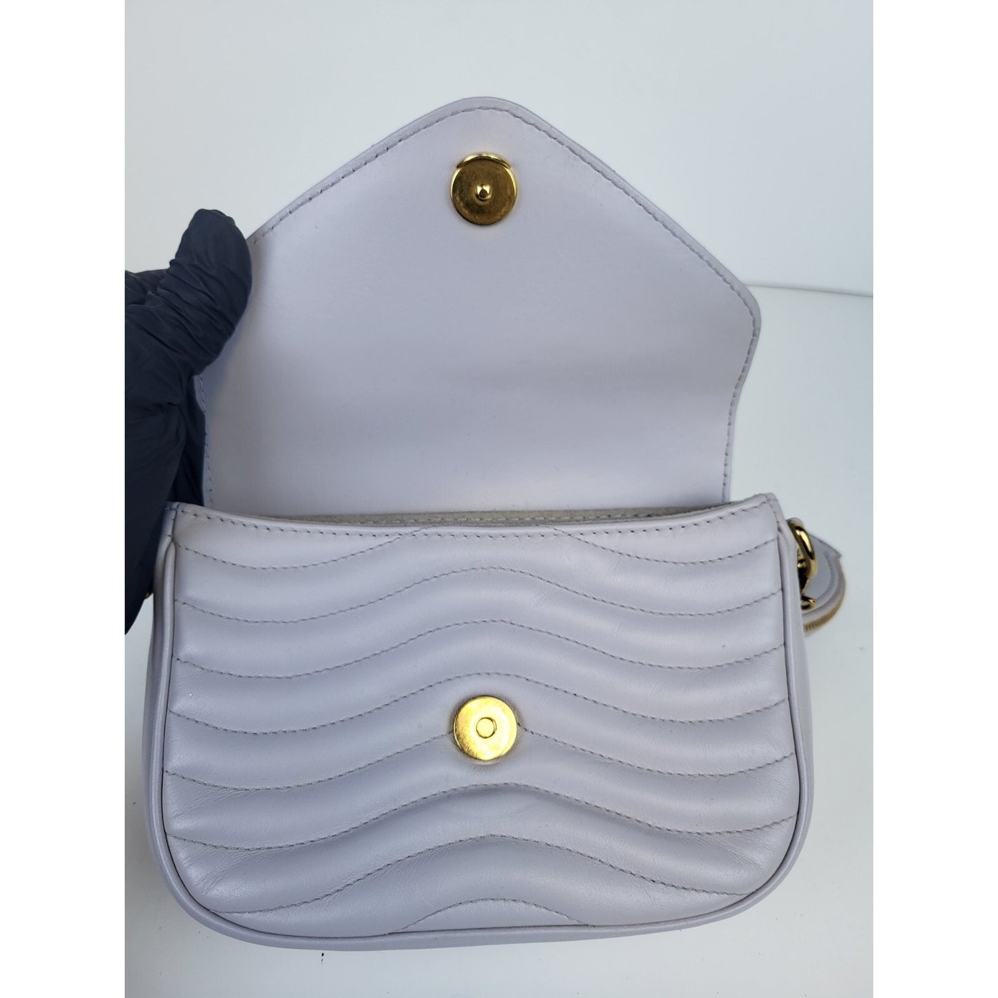 Louis Vuitton Calfskin New Wave Multi Pochette Gray
