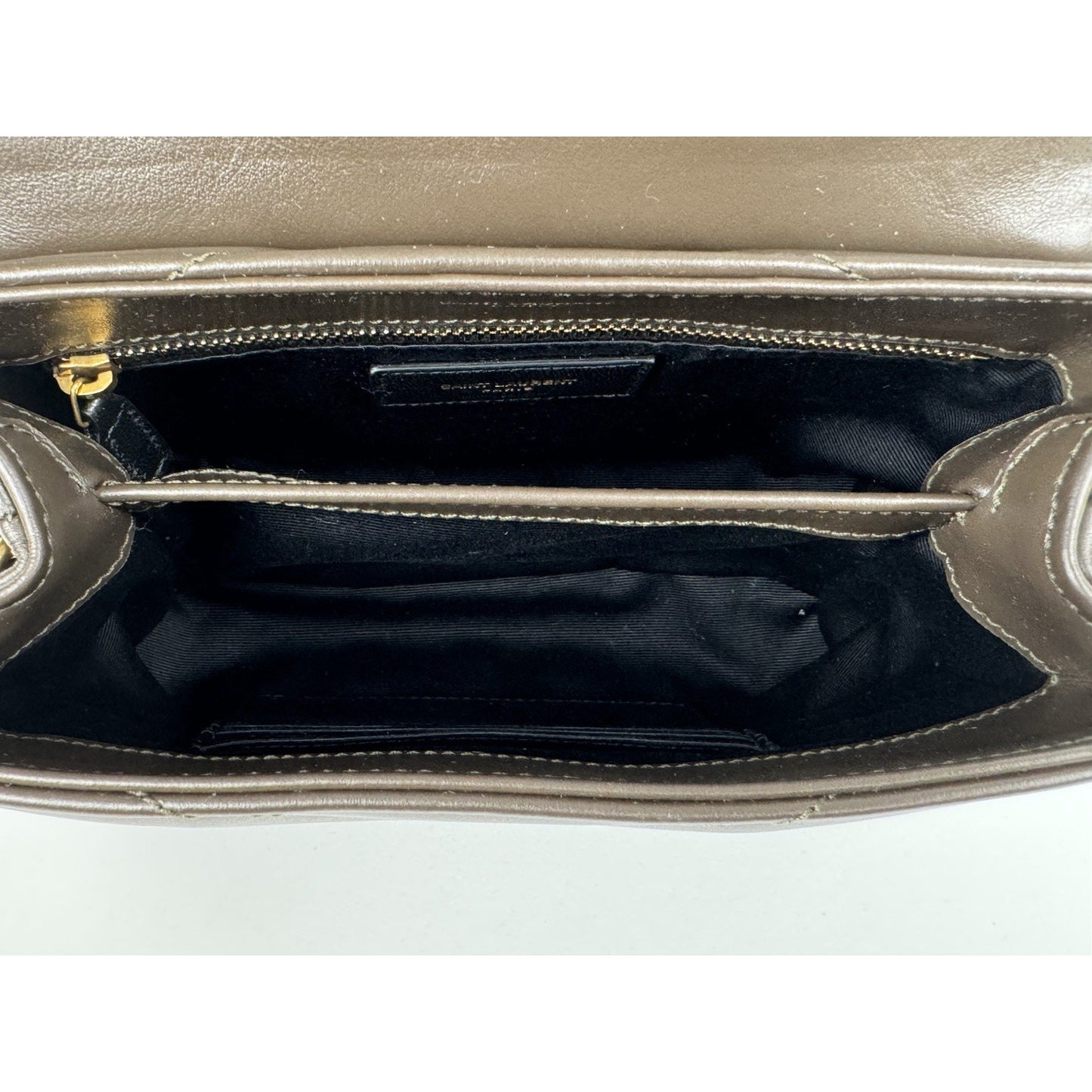 Saint Laurent Toy Loulou Y-Quilted Crossbody Bag Dark Green C-6