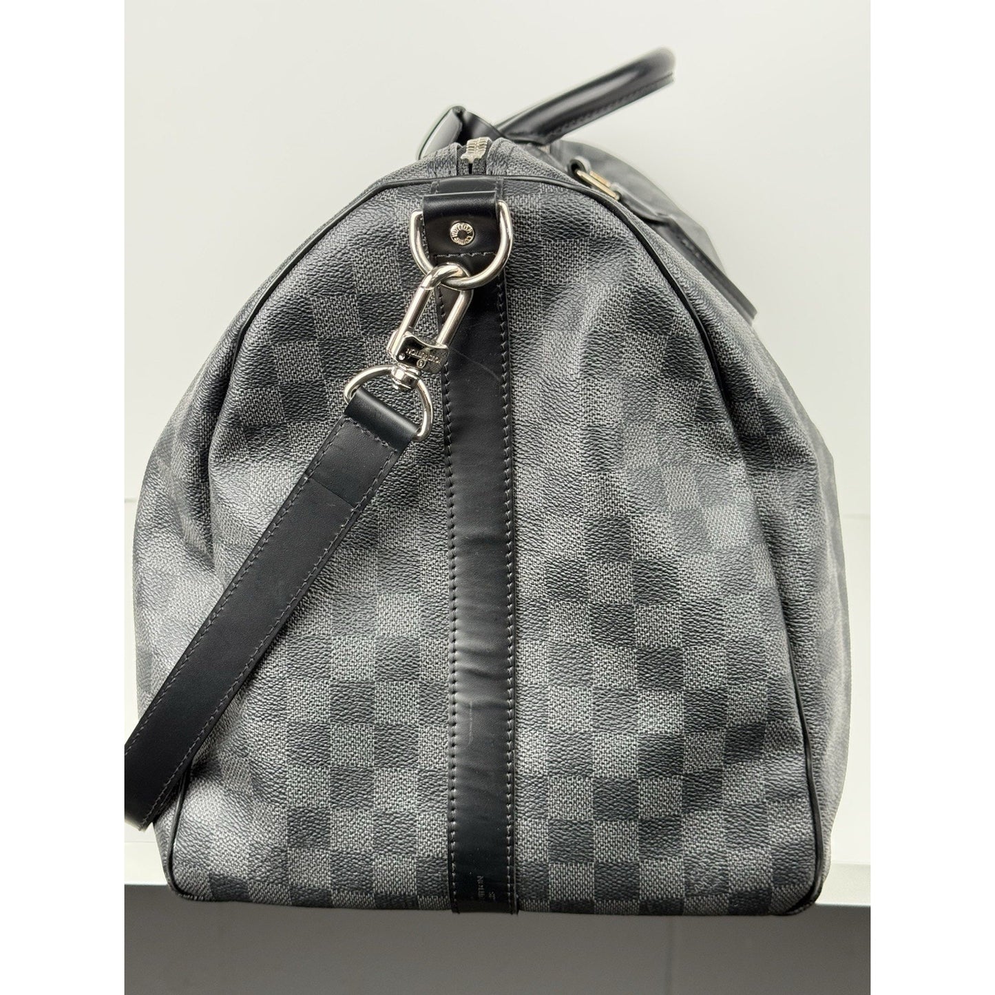 Louis Vuitton Keepall Bandouliere 55 Damier Graphite Duffle Bag