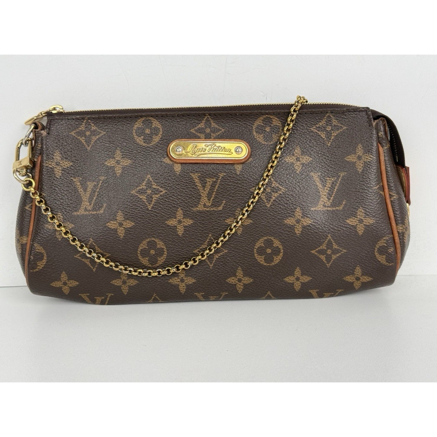 Louis Vuitton Monogram Eva Clutch Brown Canvas