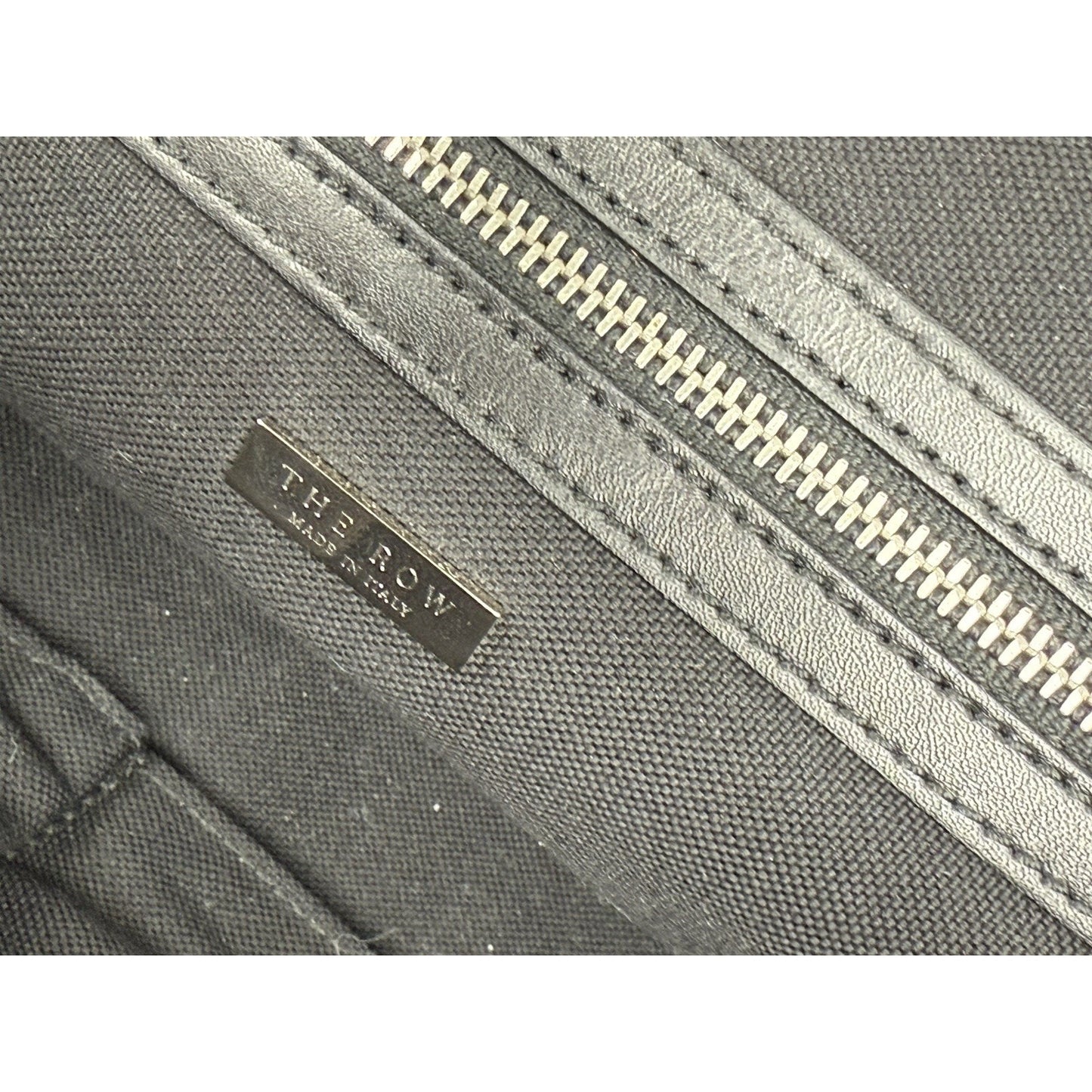 The Row Black Leather Doctor Bag