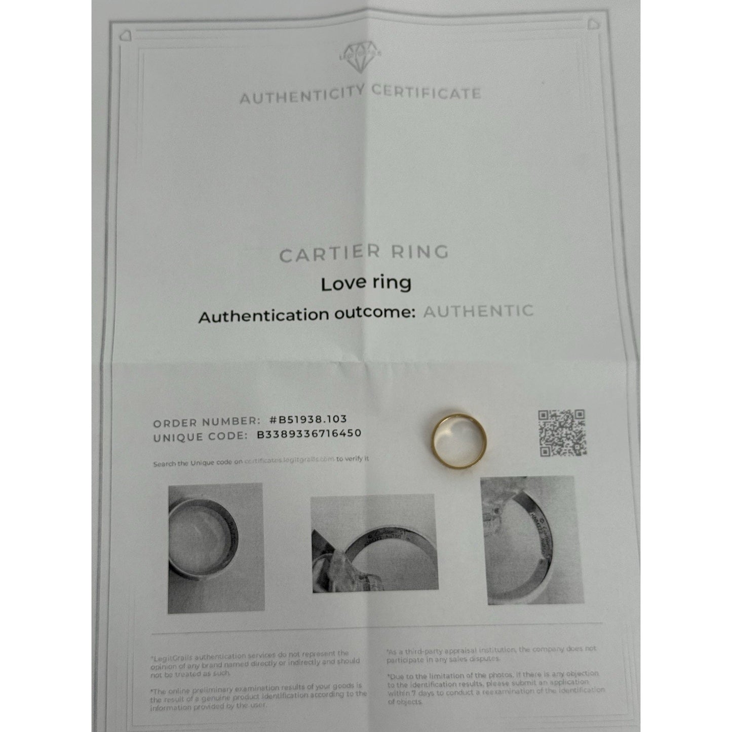 Cartier Love Round Ring 18k Yellow Gold KNM322