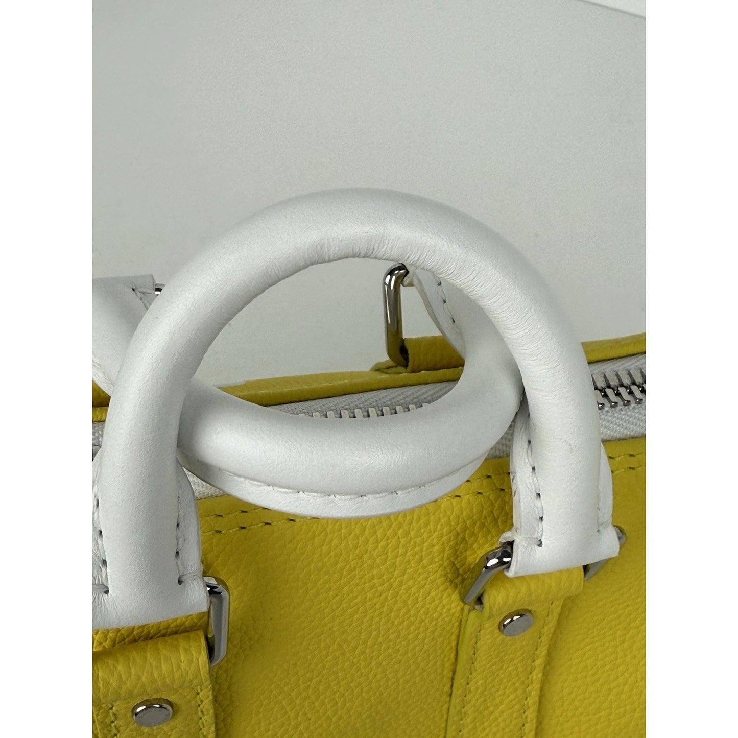 Louis Vuitton Keepall Bandouliere 45 Crossbody XS Yellow Leather Women's Bag