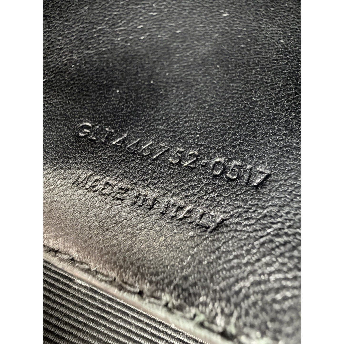 Saint Laurent Grain De Poudre Medium Classic Monogram Kate Satchel Black NFC S