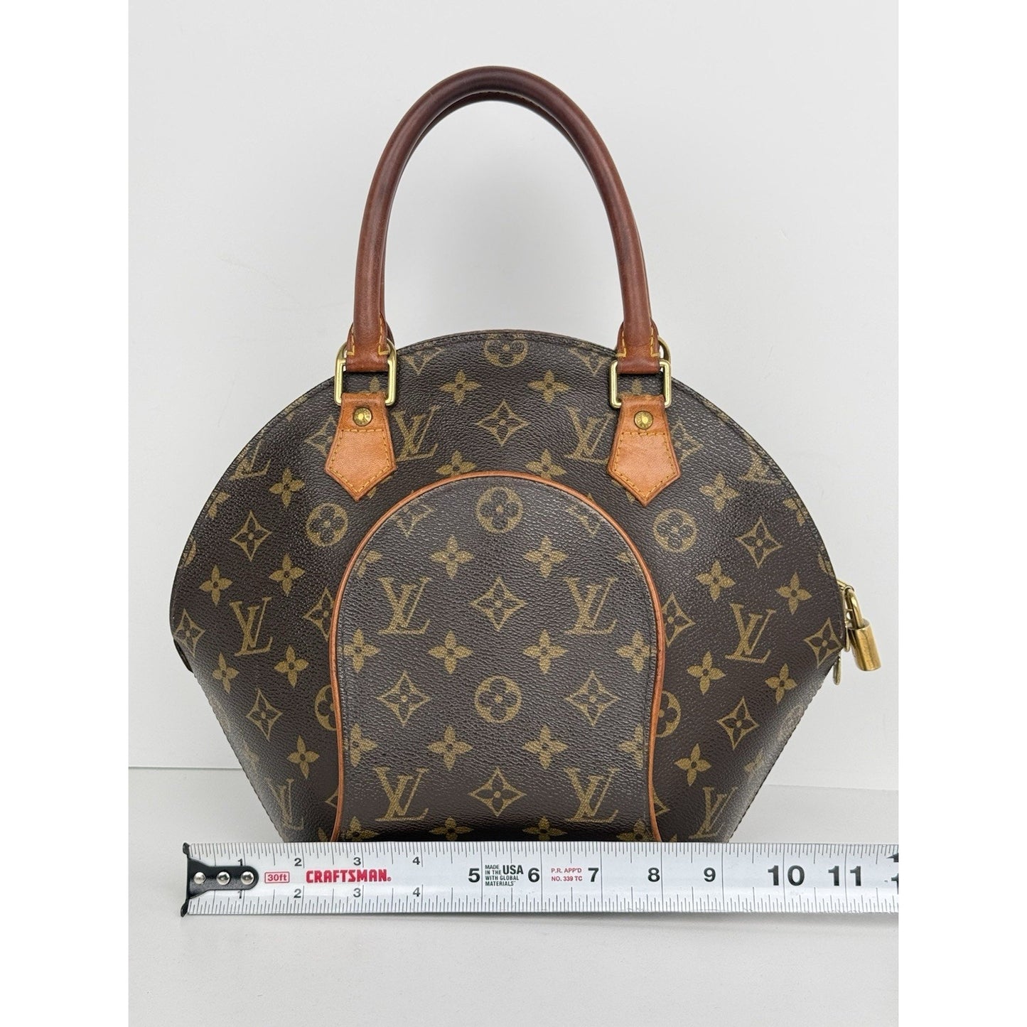 Louis Vuitton Monogram Ellipse PM Satchel Brown Canvas/Leather