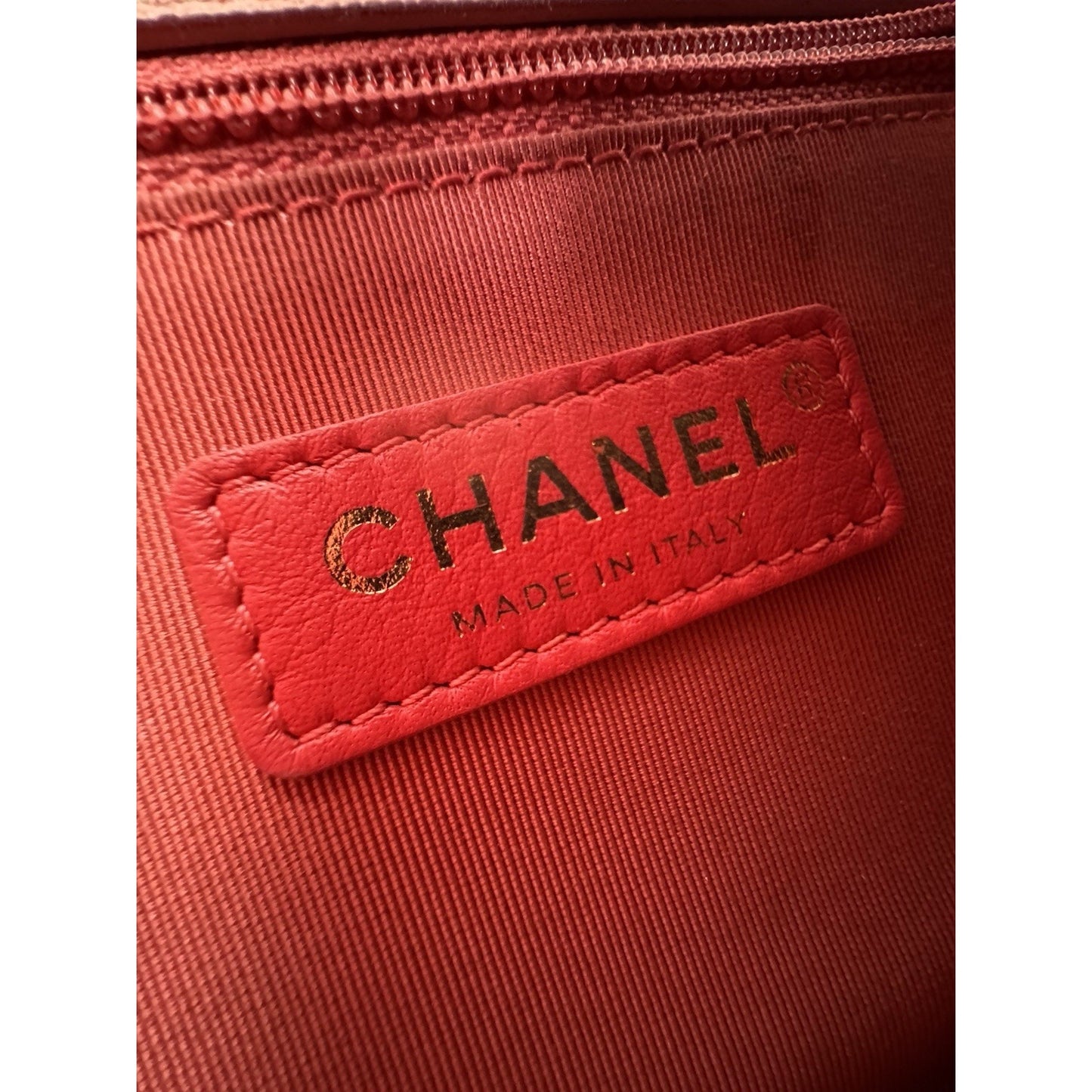 Chanel Caviar Quilted Sunset On The Sea Waist Bag – Coral with Gold Hardware C-1