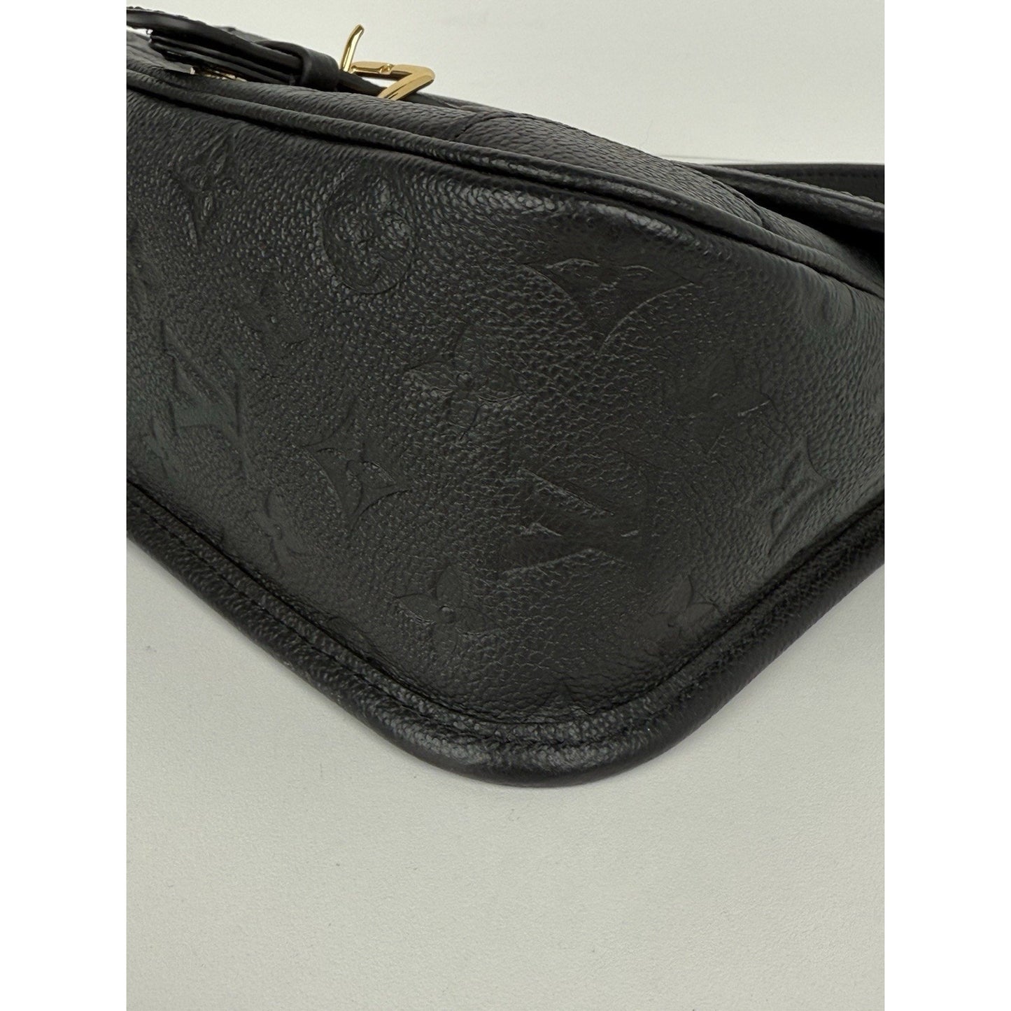 LOUIS VUITTON Empreinte Monogram Giant Diane Black Women’s Shoulder Bag