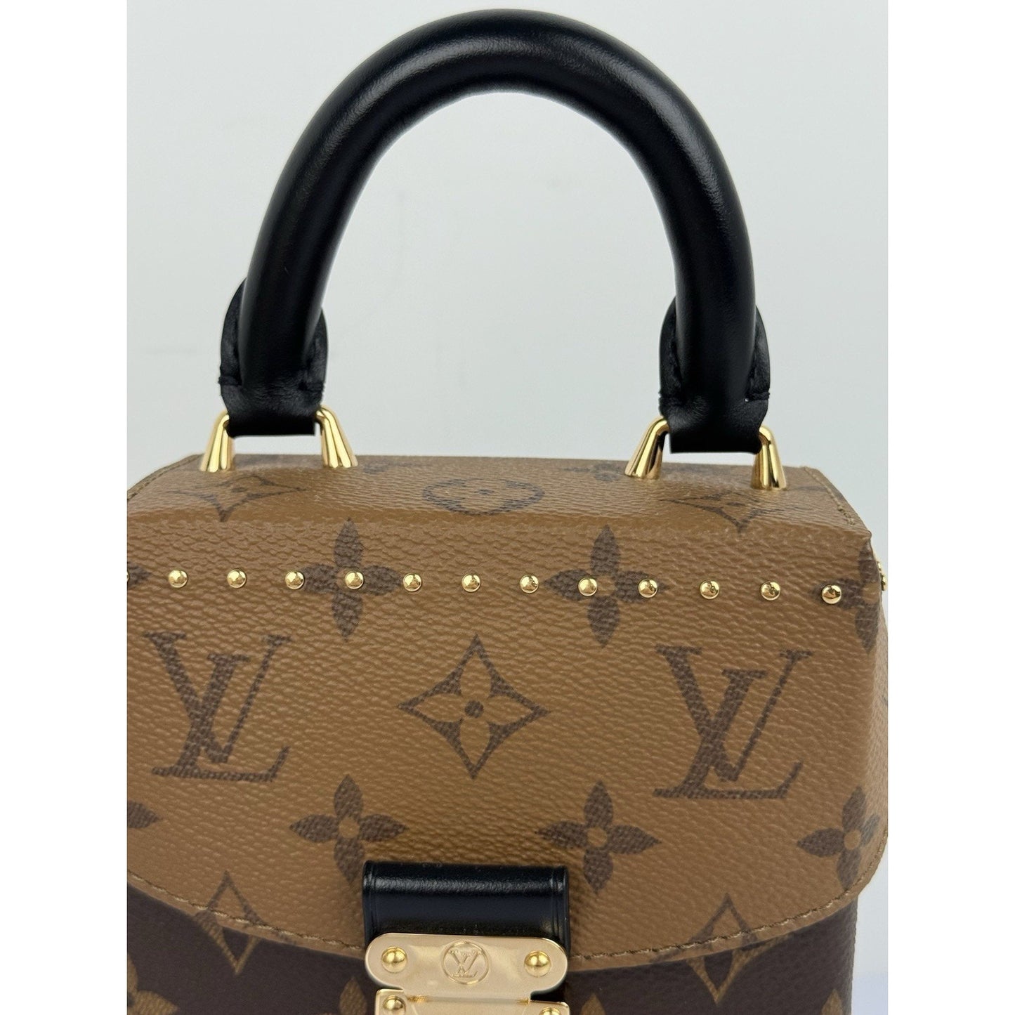 Louis Vuitton Reverse Monogram Camera Box Women's Top Handle Bag