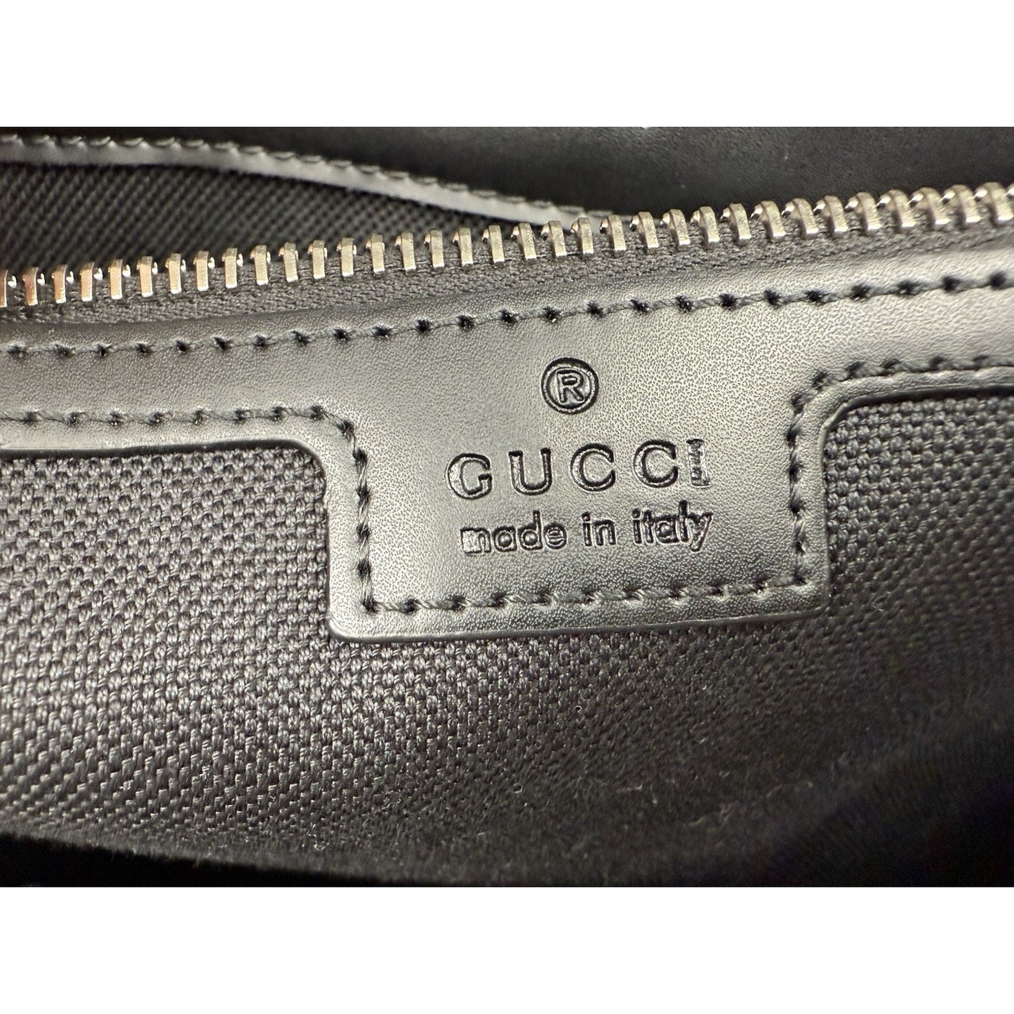 Gucci Large Savoy Duffle Bag GG Supreme Monogram Grey/Black Calfskin Trim