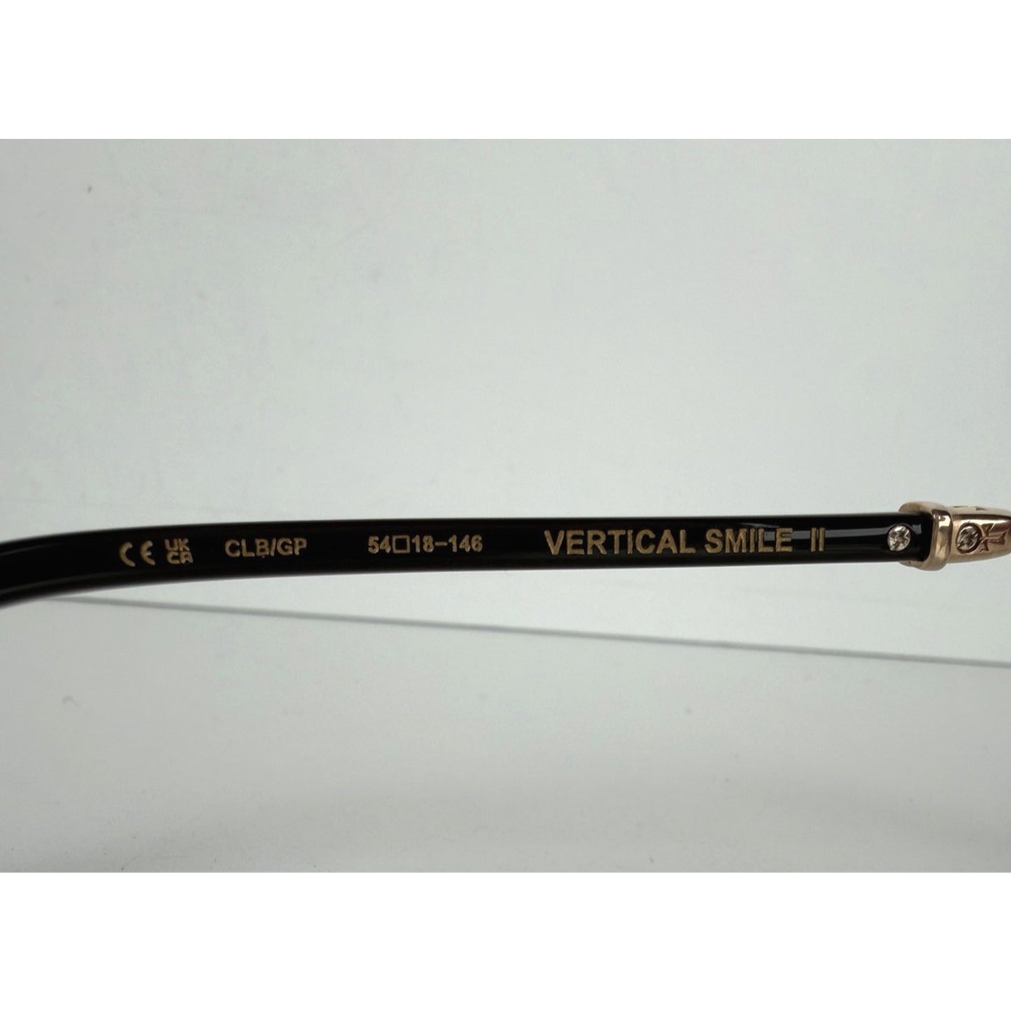 Chrome Hearts Glasses Vertical Smile II Eyeglasses Dark Brown Acetate 54#18 146