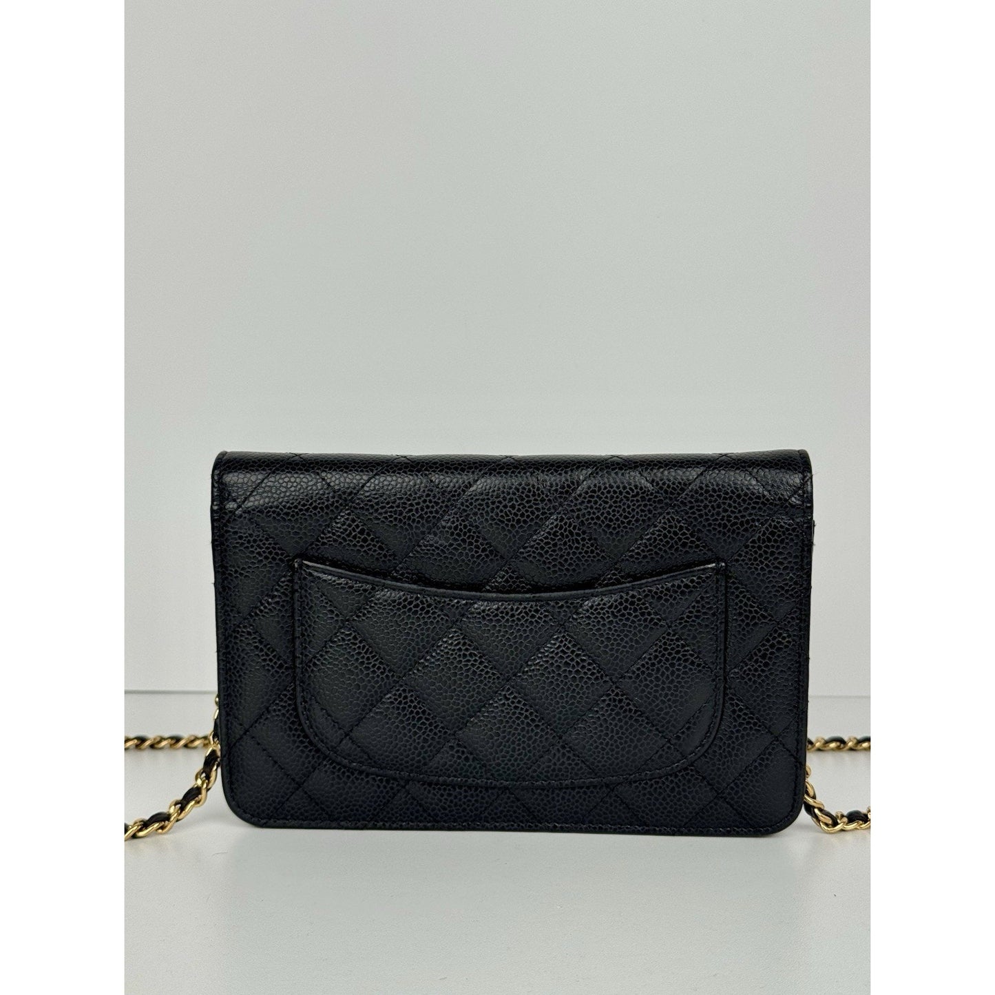 Chanel Classic Wallet on Chain in Black Caviar Leather