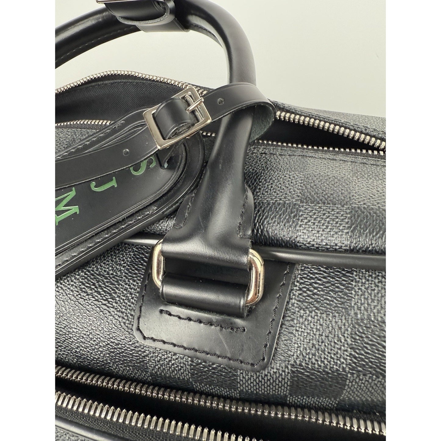 Louis Vuitton Damier Graphite Icart Business Bag Briefcase Handbag Black