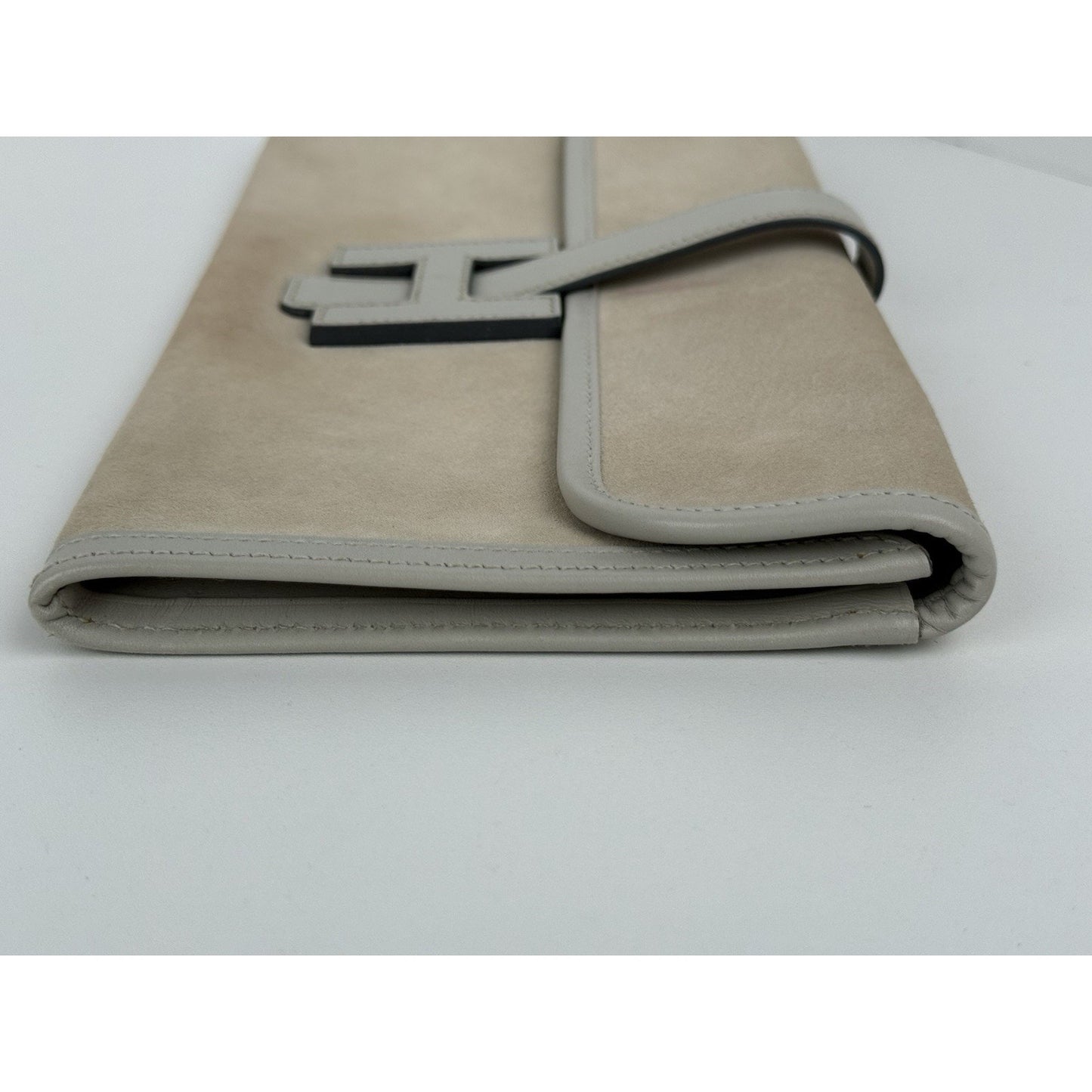 Hermes Jige Elan Clutch Swift 29 Beige Leather