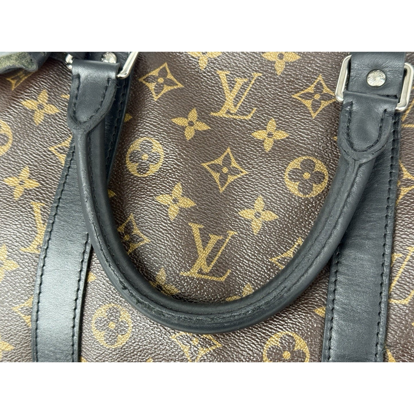 Louis Vuitton Keepall Bandouliere Bag Macassar Monogram Canvas 55