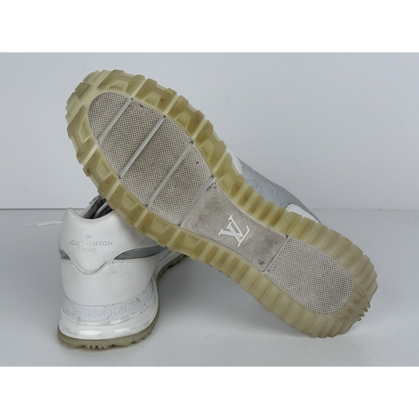 Louis Vuitton White Holographic LV Trainer Men's Sneakers Size 8.5 MS1200