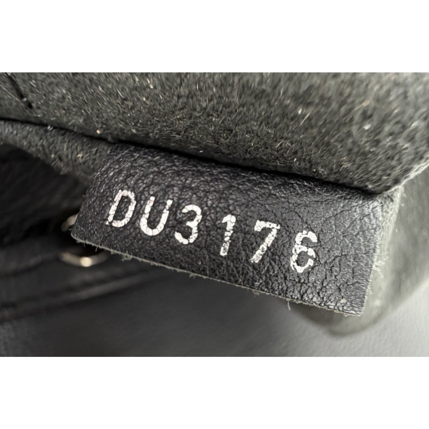 Louis Vuitton Lockme Backpack Black Grained Calfskin Leather Silver-Tone Lock S