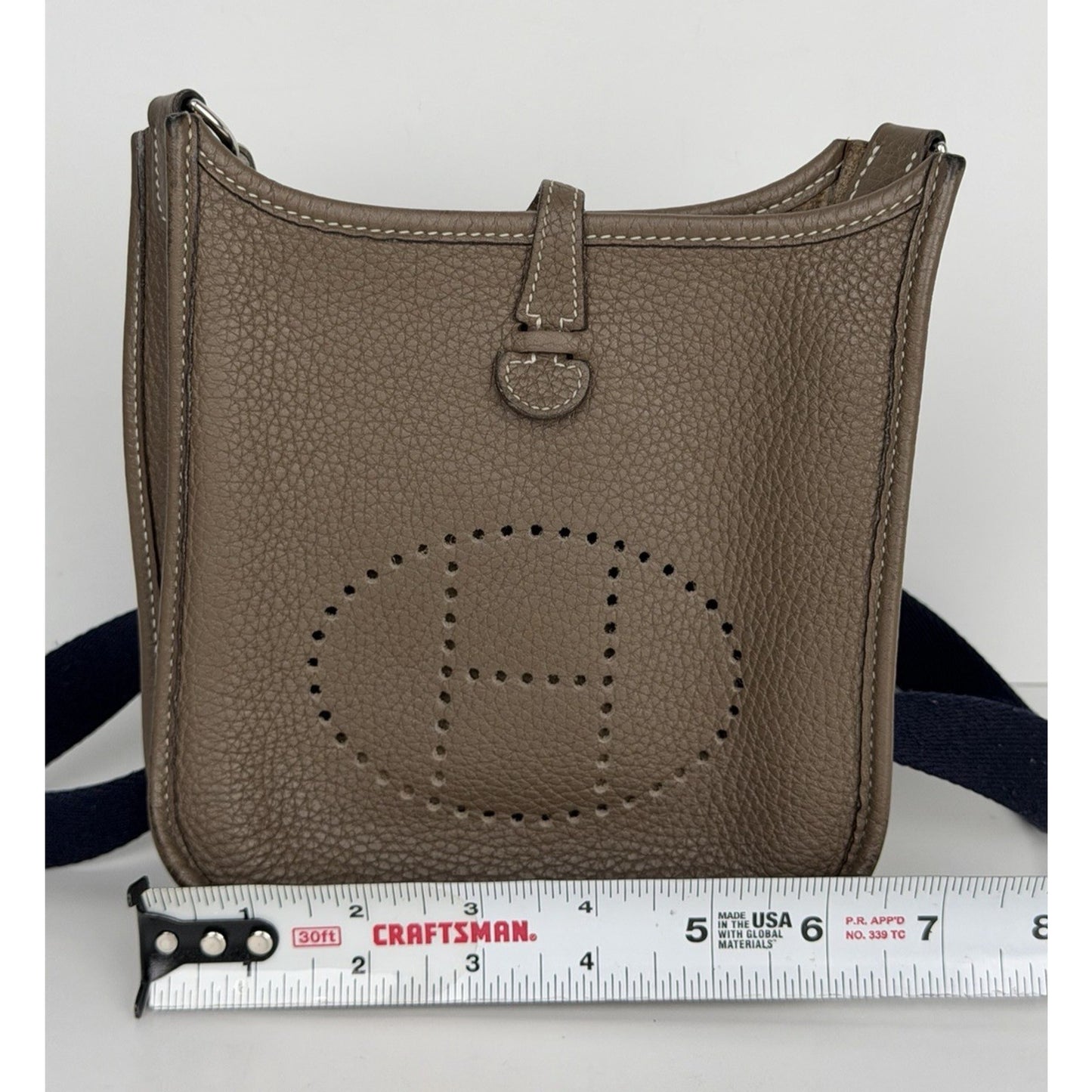 Hermes Evelyne TPM 16 in Etoupe Clemence Leather 2021 D9