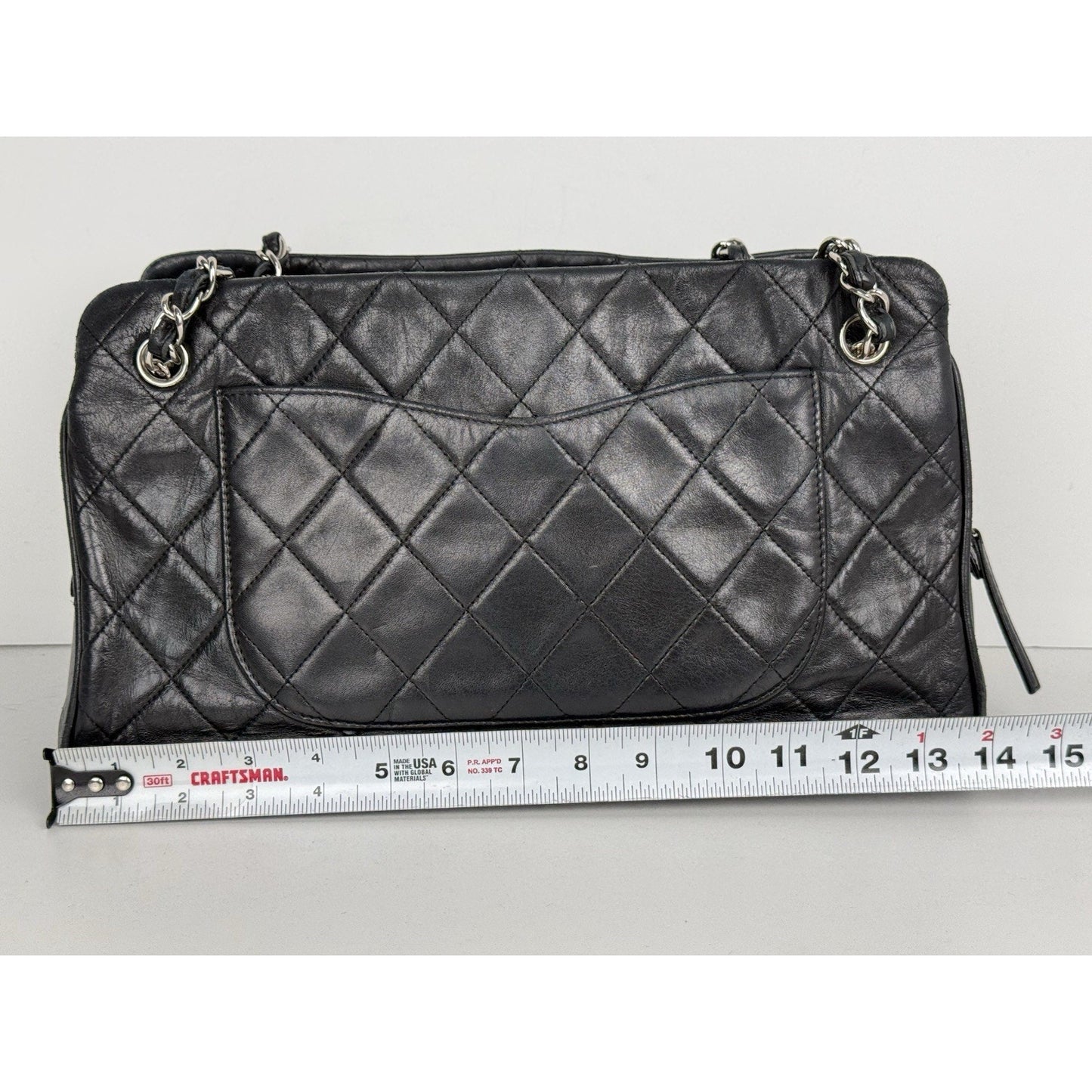 Chanel Timeless Tote Bag Black Leather