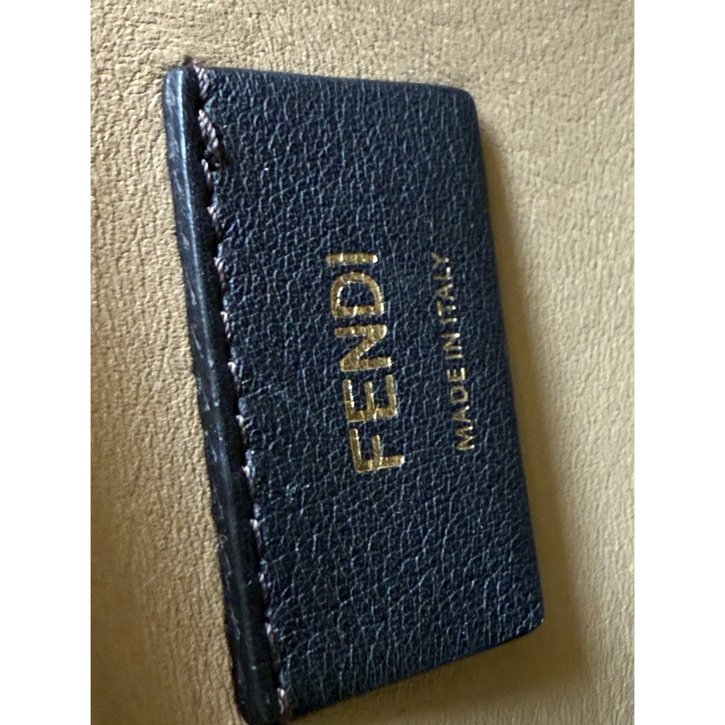 Fendi First Bag FF Karligraphy Brown Flannel Wool