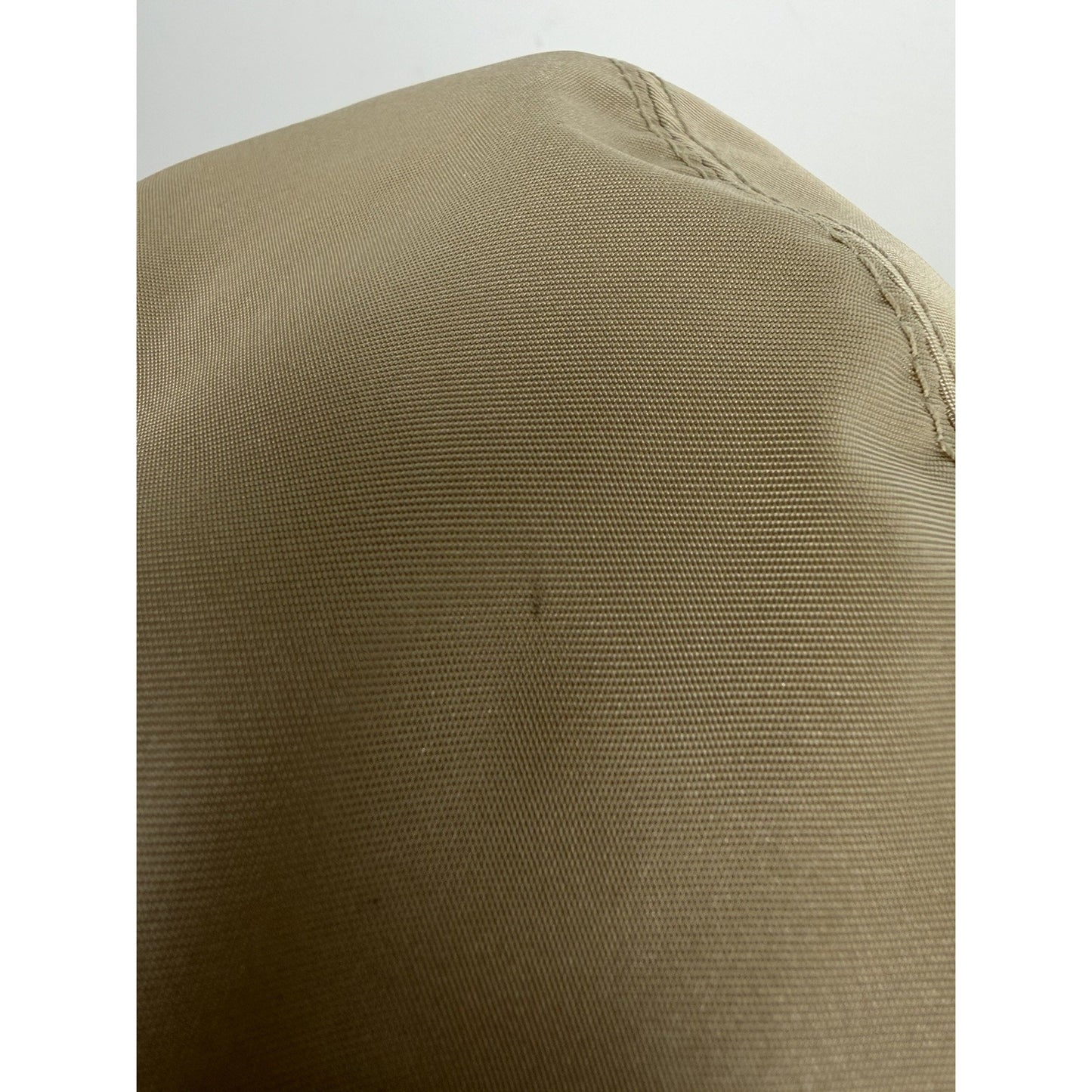 Prada Re-Nylon Bucket Hat Desert Beige & Metal Triangle Logo K3