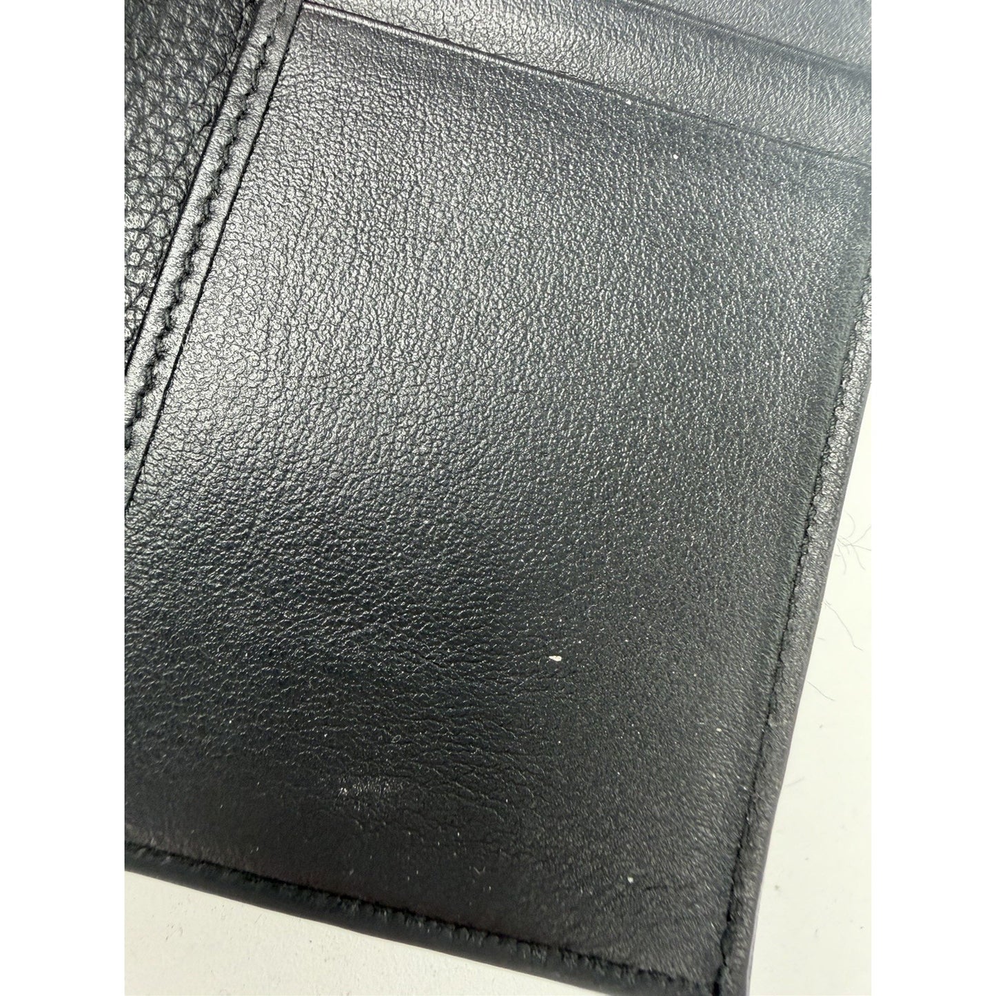 Dior Saddle Vertical Bifold Card Holder in Black Grained Leather 2023
