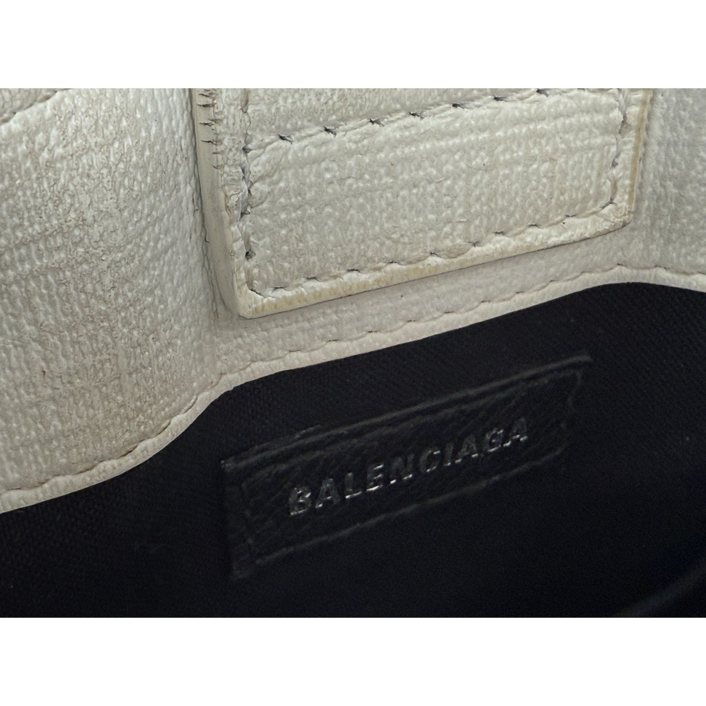 Balenciaga Leather White Phone Women's Shoulder Bag